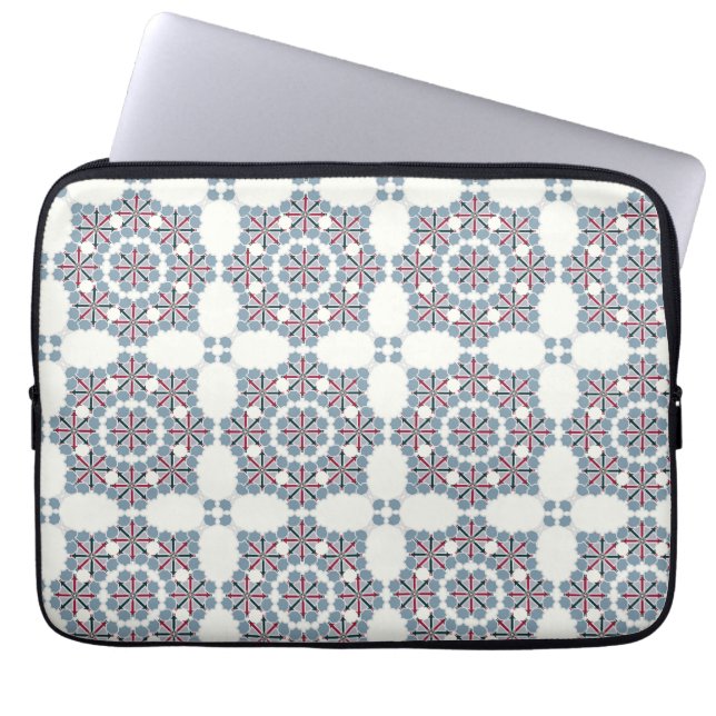 Moroccan Zelije !Moroccan Zellige Laptop Fodral (Framsidan)