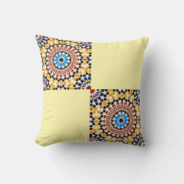Moroccan Zellige Harmony Throw Pillow Kudde