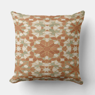 Moroccan Zellige Mosaic Throw Pillow Kudde