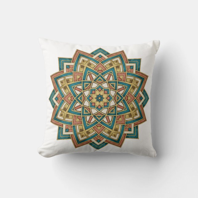Moroccan Zellij Tile Art Pillow Kudde (Framsida)