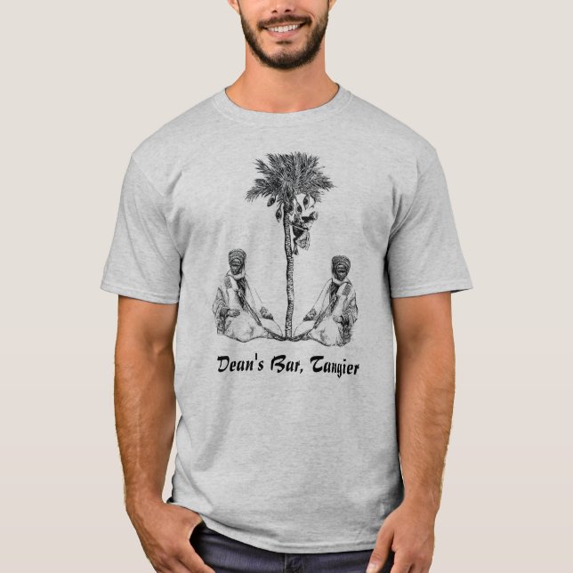 MOROCCANS MED PALMTRÄDET, dekan pub, Tangier T-shirt (Framsida)