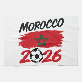 Morocco 2026 Soccer Fan Football Supporter Pride  Kökshandduk