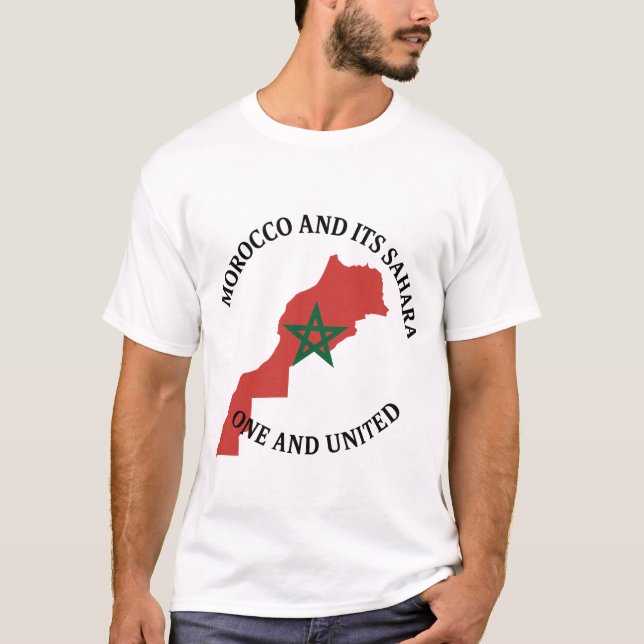 Morocco & Its Sahara – One and United T Shirt (Framsida)