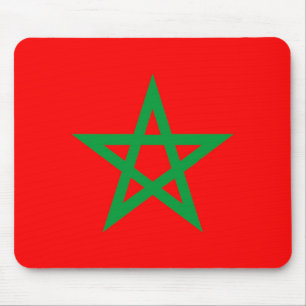 Morocco land flagga symbolstjärna musmatta