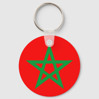 Morocco land flagga symbolstjärna nyckelring