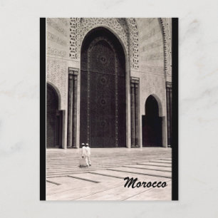 Morocco mosque arch vykort
