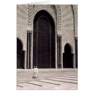 Morocco mosque hälsningskort