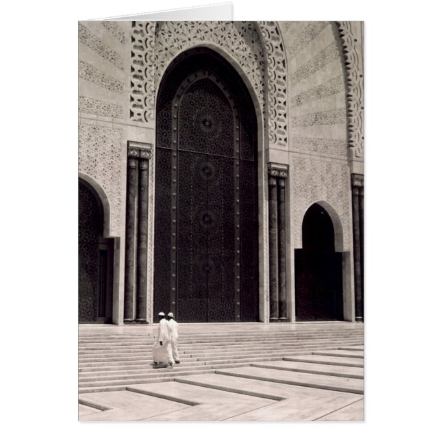 Morocco mosque hälsningskort (Framsidan)