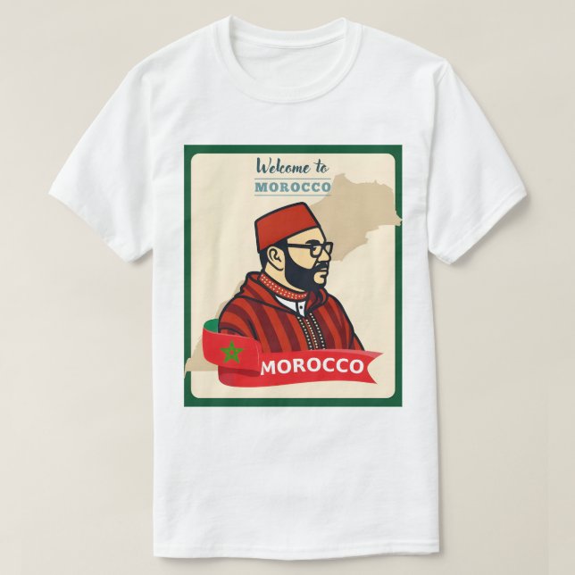 Morocco National Football Team (Atlas Lions) 2025 T Shirt (Design framsida)