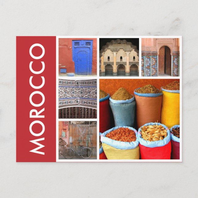 Morocco scenes vykort (Framsida)