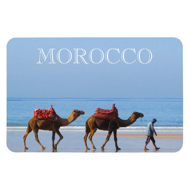 Morocco strandkameror magnet (Horisontell)