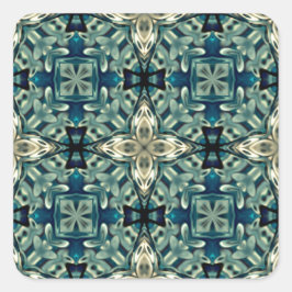 Moroccons inspirerade design fyrkantigt klistermärke