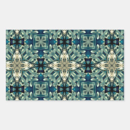 Moroccons inspirerade design rektangulärt klistermärke