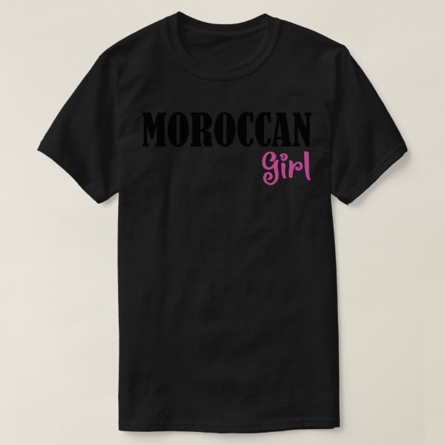 morokansk flicka t shirt (Design framsida)