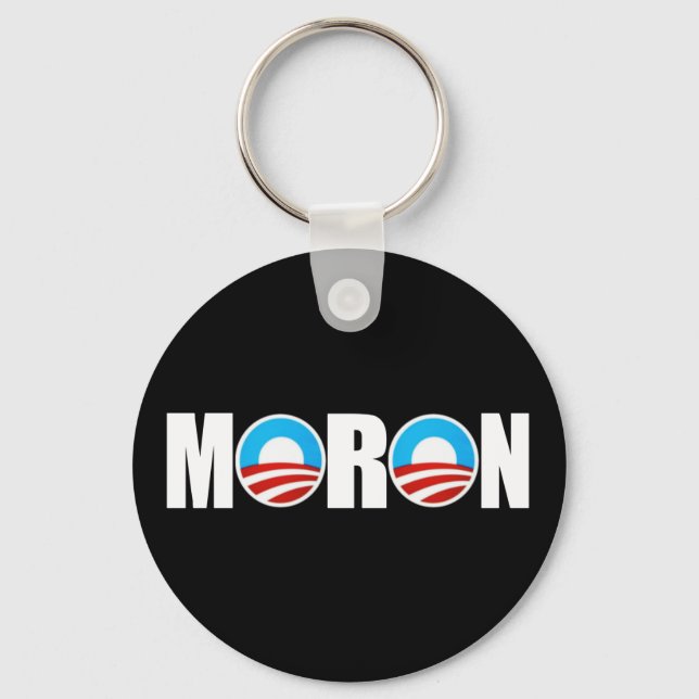 Moron Obama,anti Obama Nyckelring (Framsida)