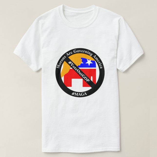 Moroner styr Amerika T Shirt (Design framsida)