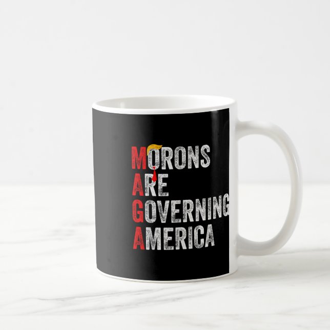 Moronerna regerar Amerika 2024 Kaffemugg (Höger)