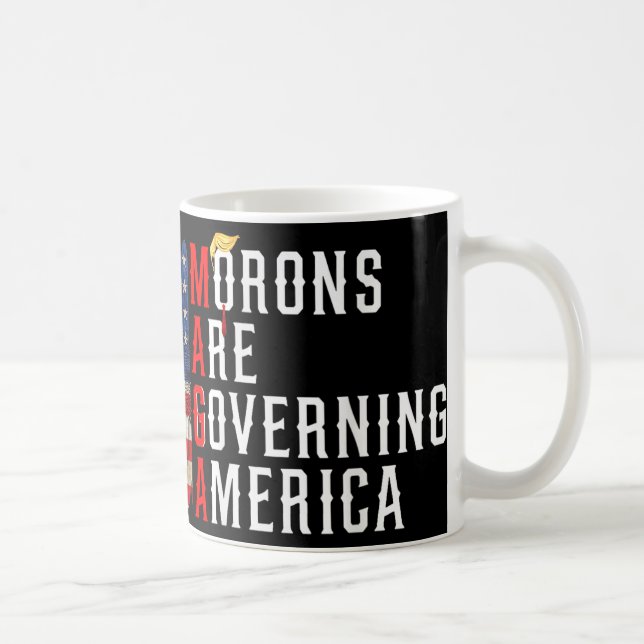 Moronerna regerar Amerika 2024 Kaffemugg (Höger)