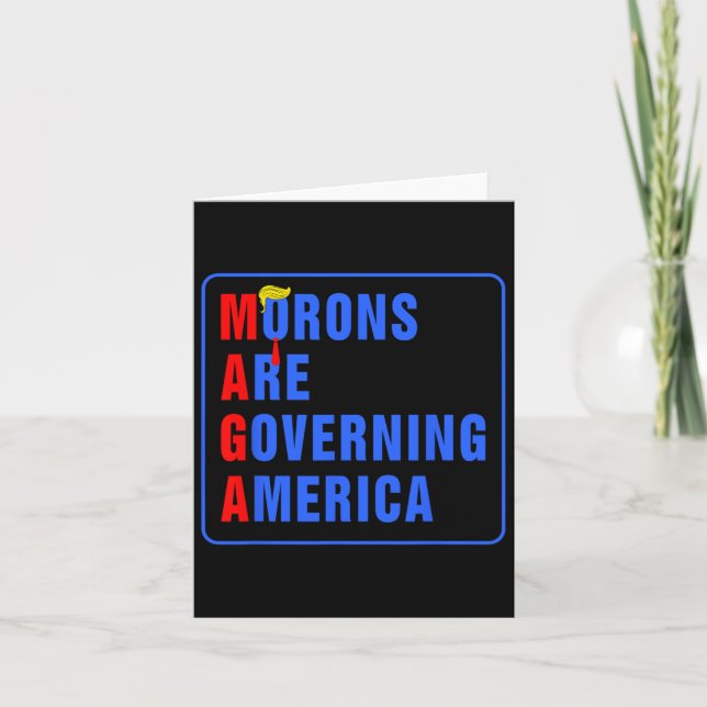 Moronerna regerar Amerika 2024 Kort (Framsida)