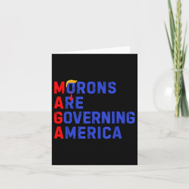 Moronerna regerar Amerika 2024 Kort (Framsida)