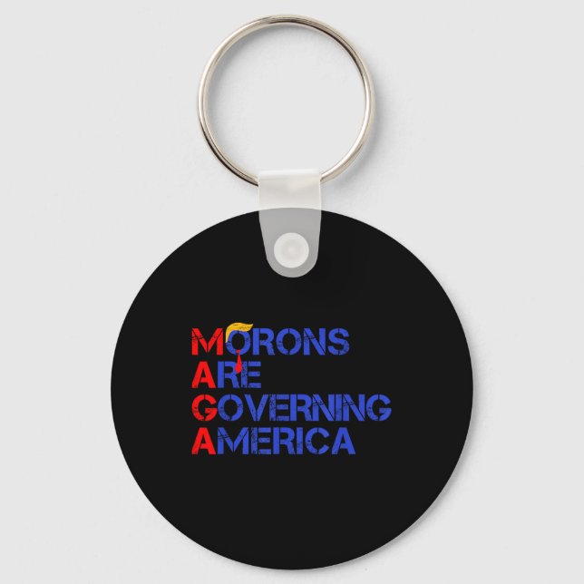 Moronerna regerar Amerika 2024 Nyckelring (Framsida)