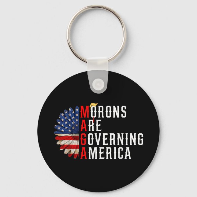 Moronerna regerar Amerika 2024 Nyckelring (Framsida)