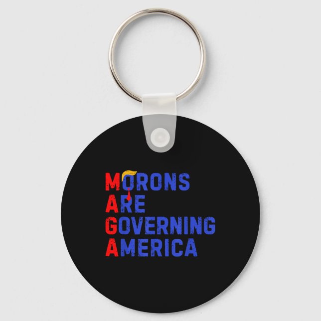 Moronerna regerar Amerika 2024 Nyckelring (Framsida)