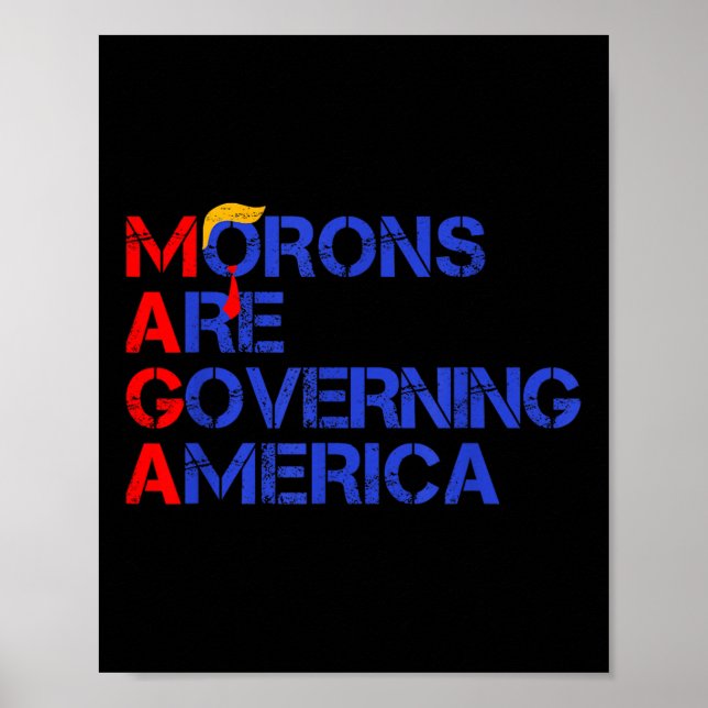 Moronerna regerar Amerika 2024 Poster (Framsidan)