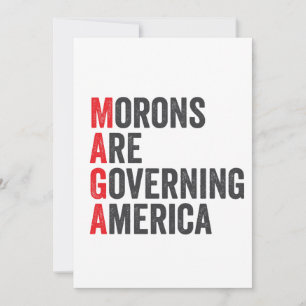 Moronerna styr Amerika 4 juli Julkort