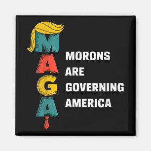 Moronerna styr Amerika Trump funny_1 Magnet