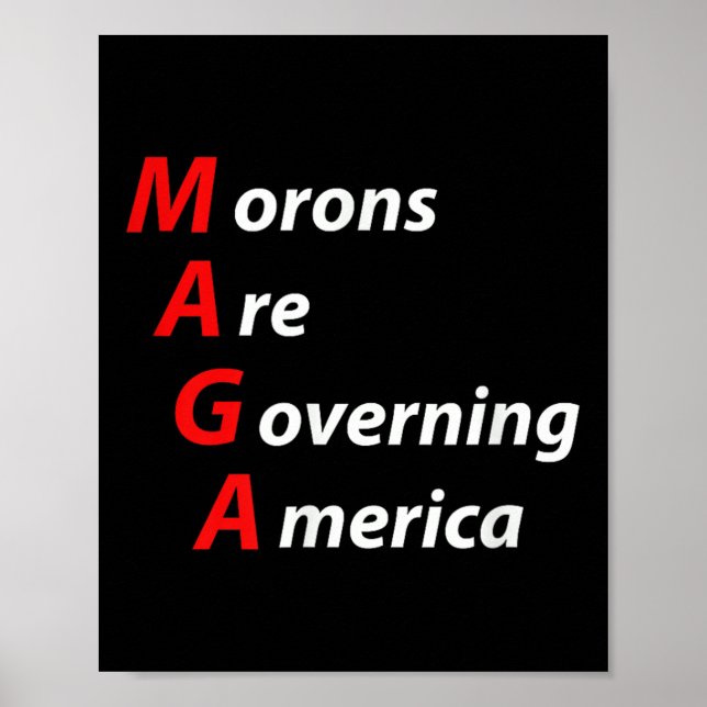 Moronerna styr USA:s antitrumppolitik Poster (Framsidan)