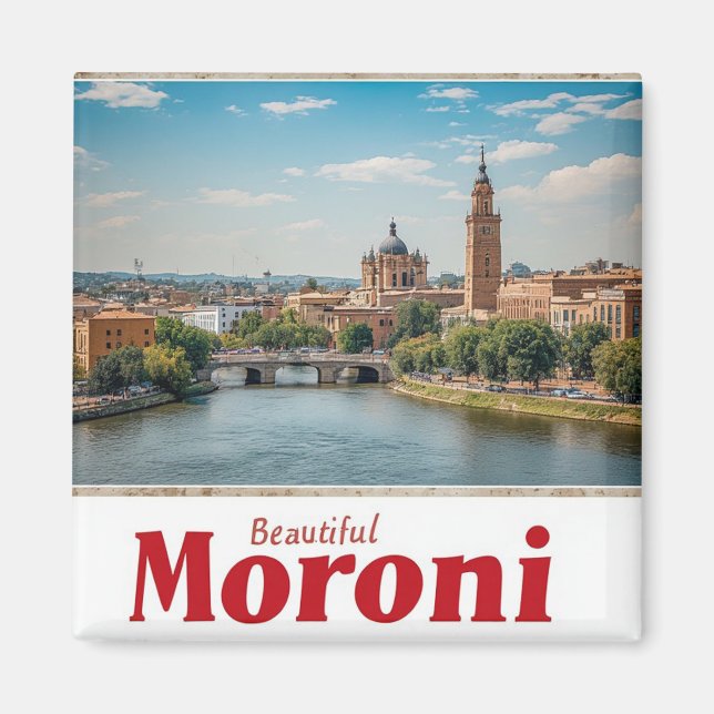 Moroni Comorosön resa souvenir 🌴 Magnet (Framsidan)