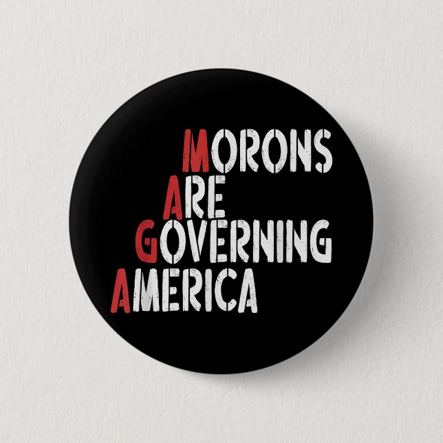 Morons styr Amerika-lustiga Tee Knapp (Framsida)
