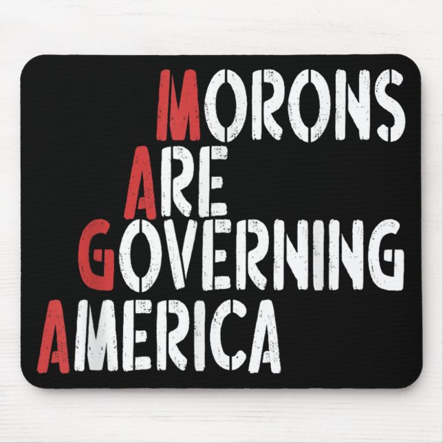 Morons styr Amerika-lustiga Tee Musmatta (Framsidan)