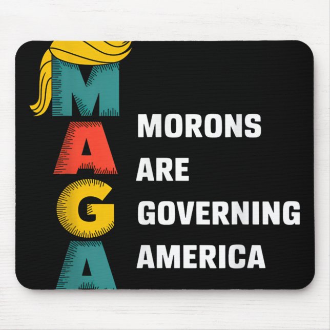 Morons styr Amerika Trump-fluga Musmatta (Framsidan)