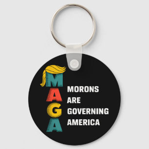 Morons styr Amerika Trump-fluga Nyckelring