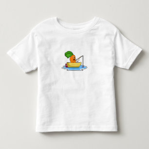 Morot i båtar vid fiske med fiskstav t shirt