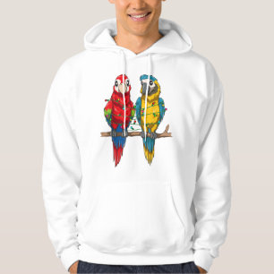 Morot jul Macaw Julafton Ljus Bird Hoodie