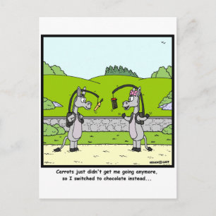 Morot och choklad vykort