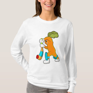 Morot på Cricket med Cricket fladdermus T Shirt