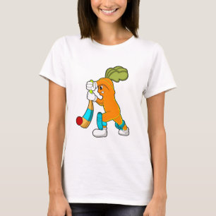 Morot på Cricket med Cricket fladdermus T Shirt