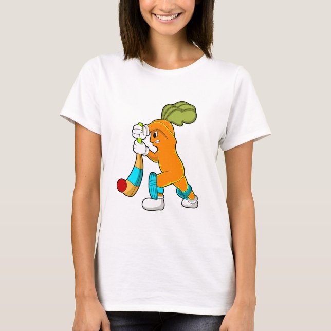 Morot på Cricket med Cricket fladdermus T Shirt (Framsida)