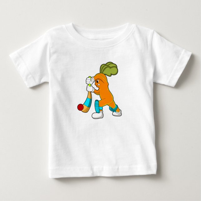 Morot på Cricket med Cricket fladdermus T Shirt (Framsida)