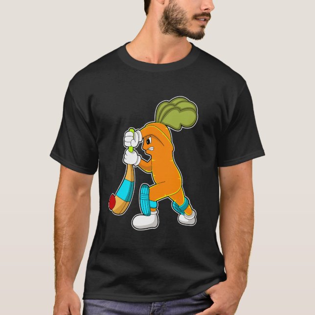 Morot på Cricket med Cricket fladdermus T Shirt (Framsida)