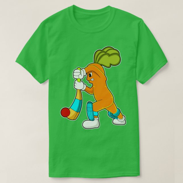 Morot på Cricket med Cricket fladdermus T Shirt (Design framsida)