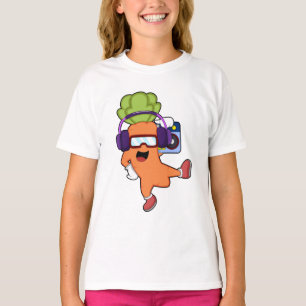 Morot på Music med hörlurar T Shirt