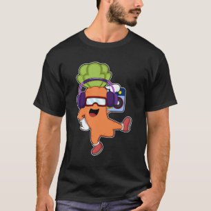 Morot på Music med hörlurar T Shirt