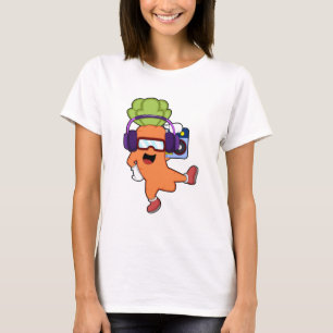 Morot på Music med hörlurar T Shirt