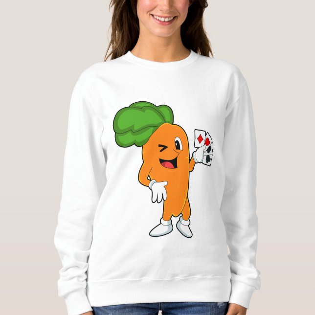 Morot på Poker med Poker-kort T Shirt (Framsida)