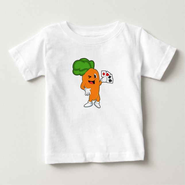 Morot på Poker med Poker-kort T Shirt (Framsida)